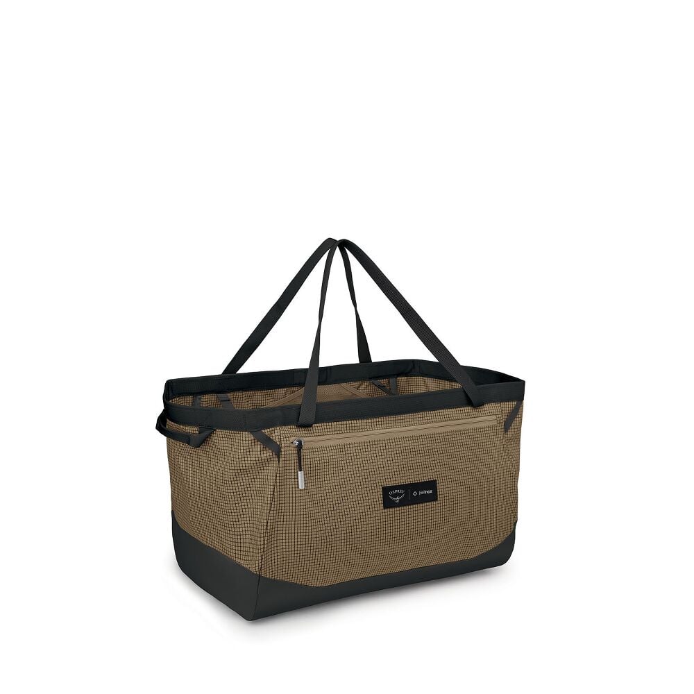 osprey_campcoretransportergeartote60_s26_side_lattebrownblack_1